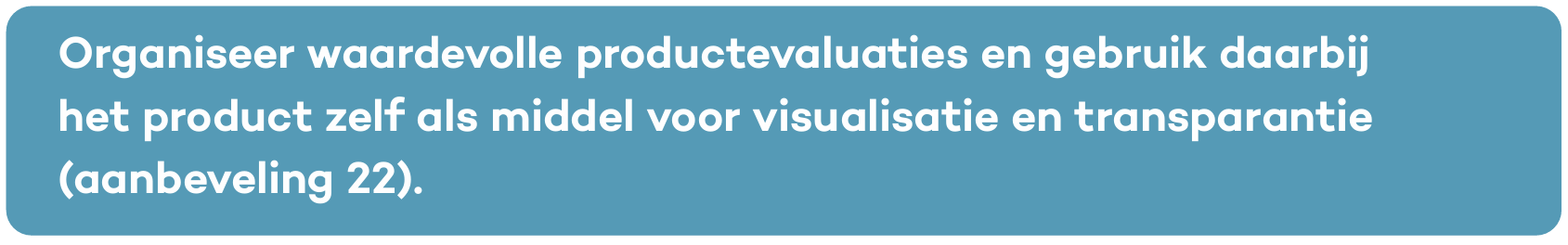 Aanbeveling 22